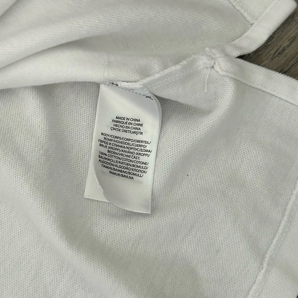 Ralph Lauren boys big pony white polo logo shirt medium 10/12 - Picture 2 of 4